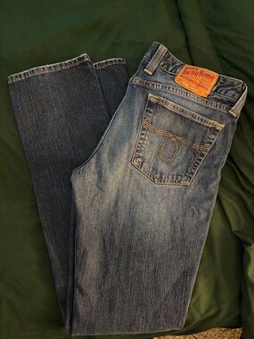 Lucky Brand women’s Two-Tone Blue Bootcut Jeans